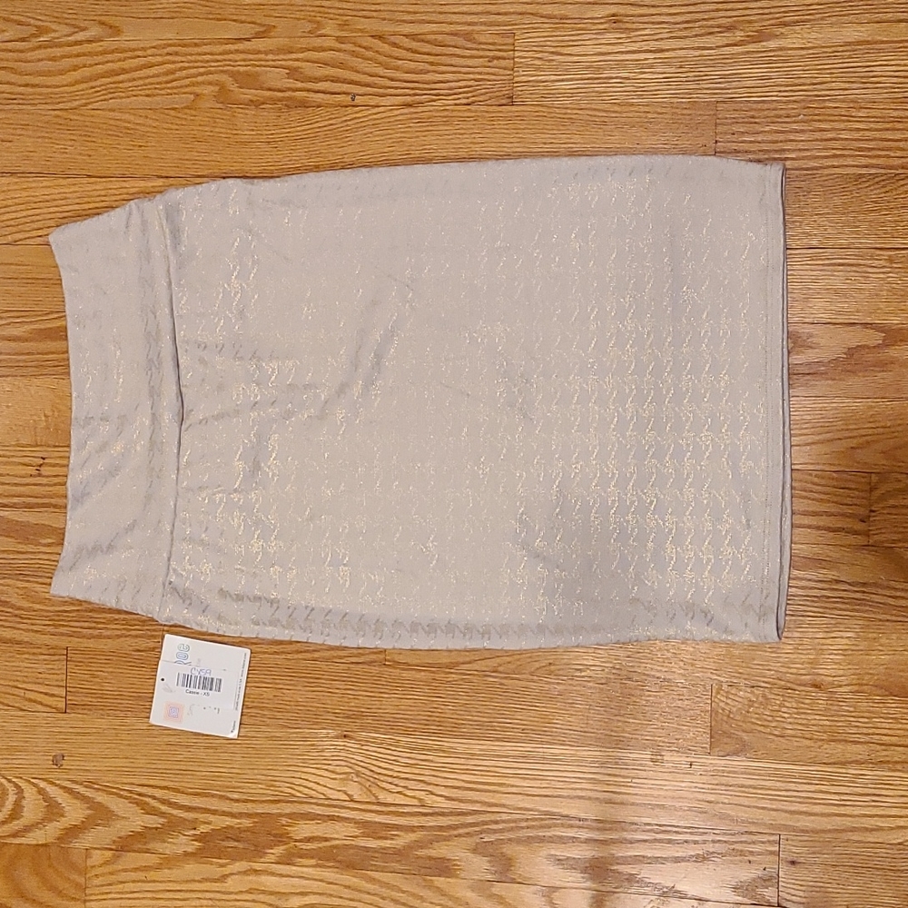 LuLaRoe Gold Elegant Size XS Cassie skirt